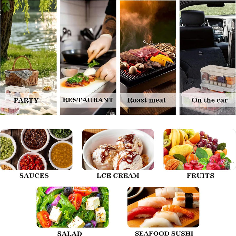 Portable Snackle Box with Ice Pack