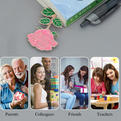 Metal Rose Book Mark