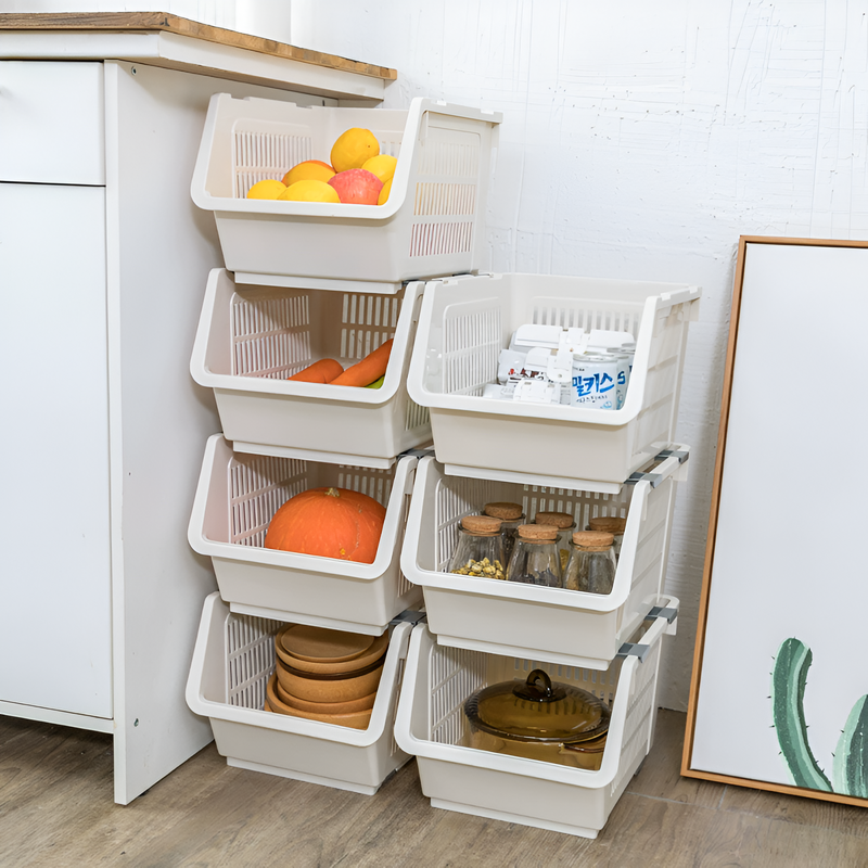 Stackable Storage Basket Rack