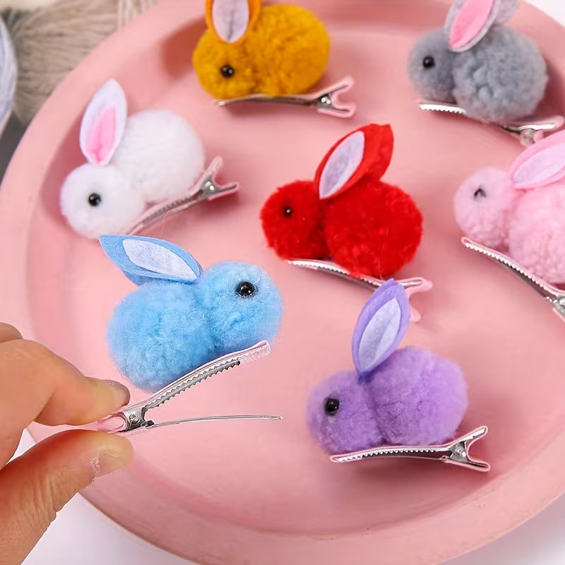 Fluffy Bunny Hair Clips – Thoughtfully made