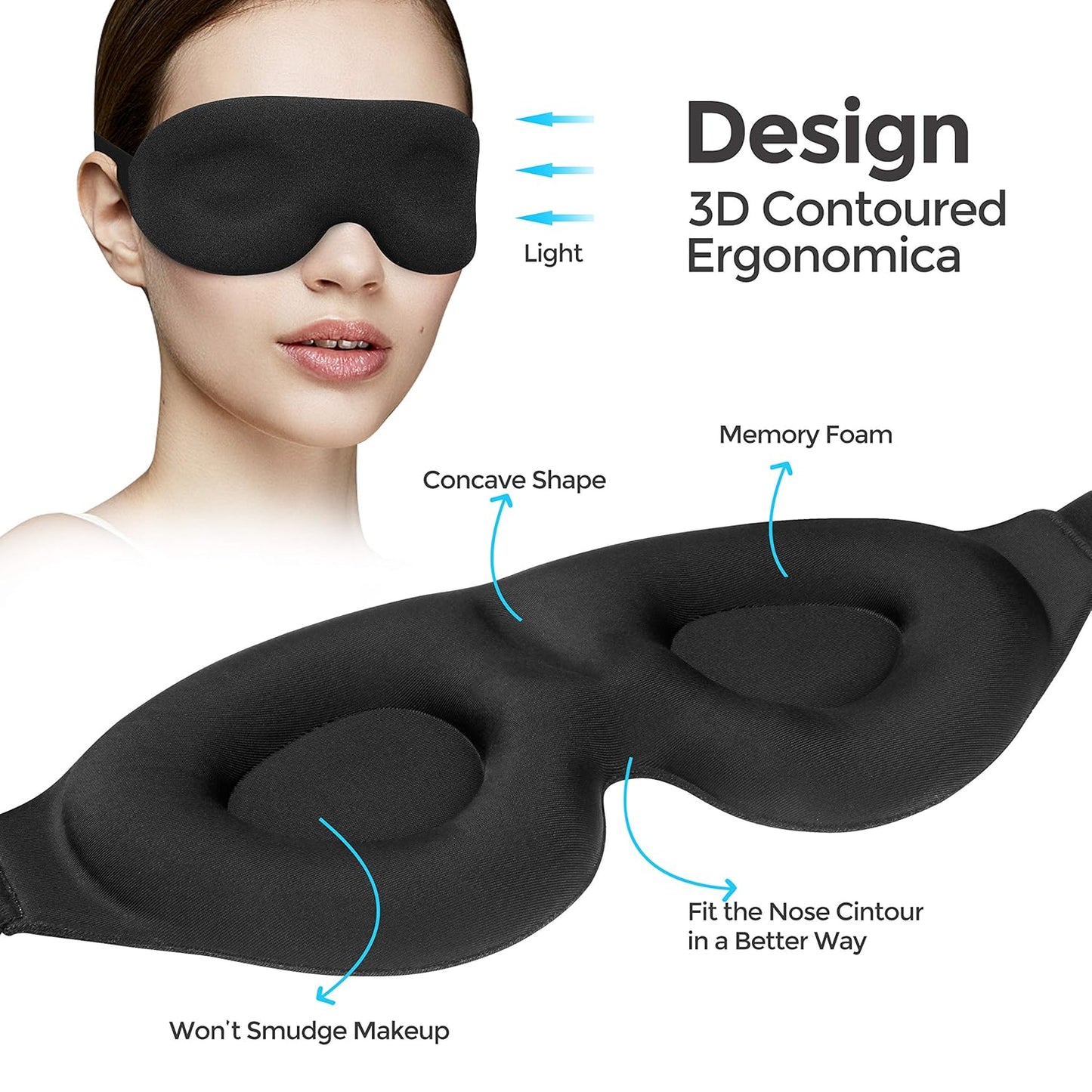 3D Foam Sleeping Eye Mask