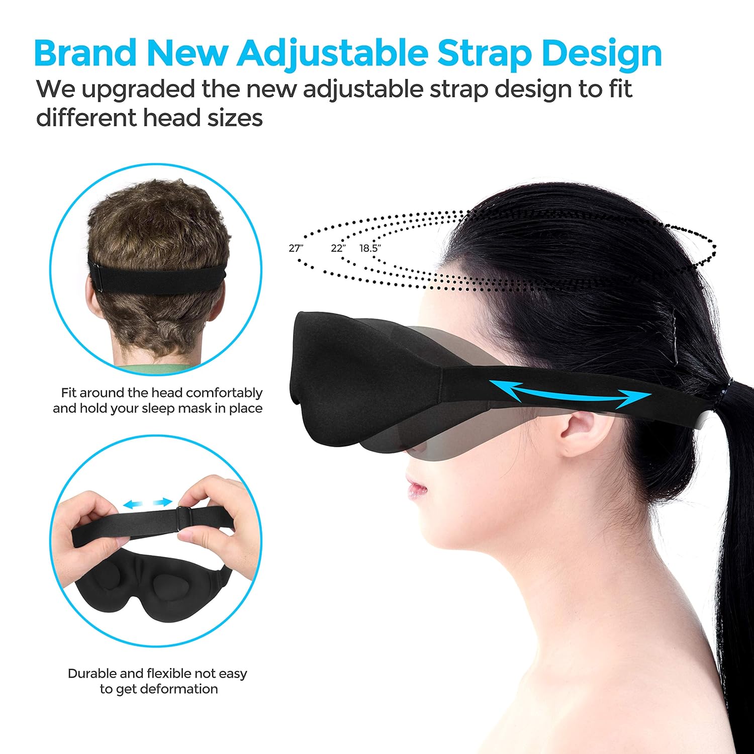 3D Foam Sleeping Eye Mask – Zero Eye Pressure