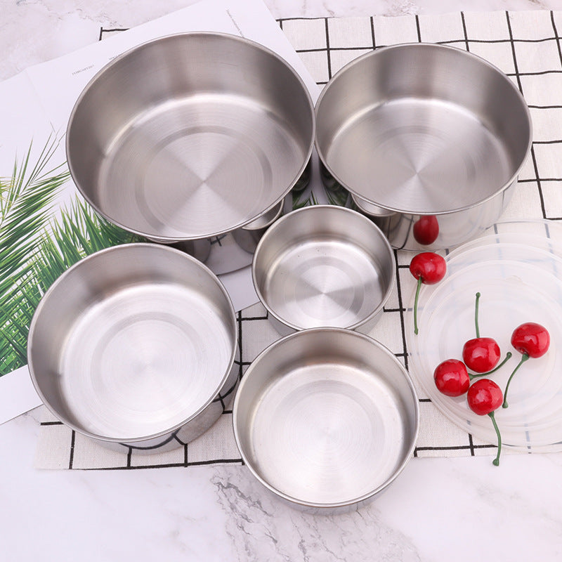 Multi-Sized Bowl With Lid – Elegant Mirror Finish