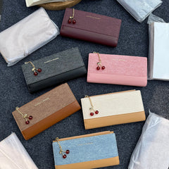 Cherry Zipper Wallet