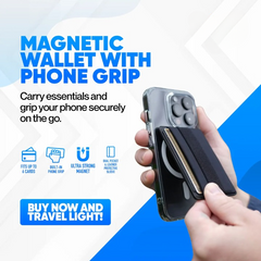 Magnetic Wallet with Phone Grip