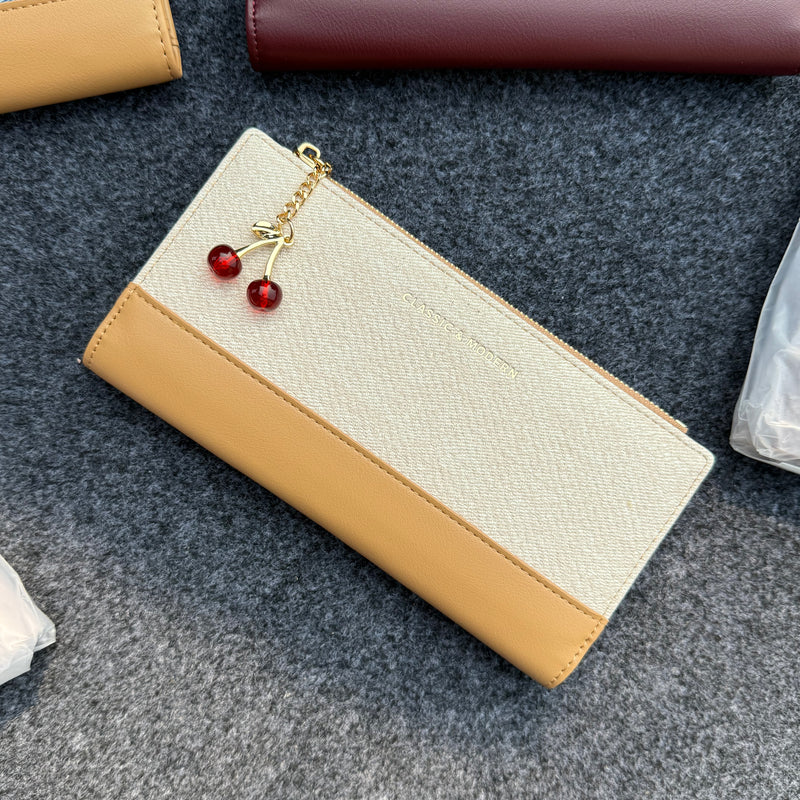 Cherry Zipper Wallet