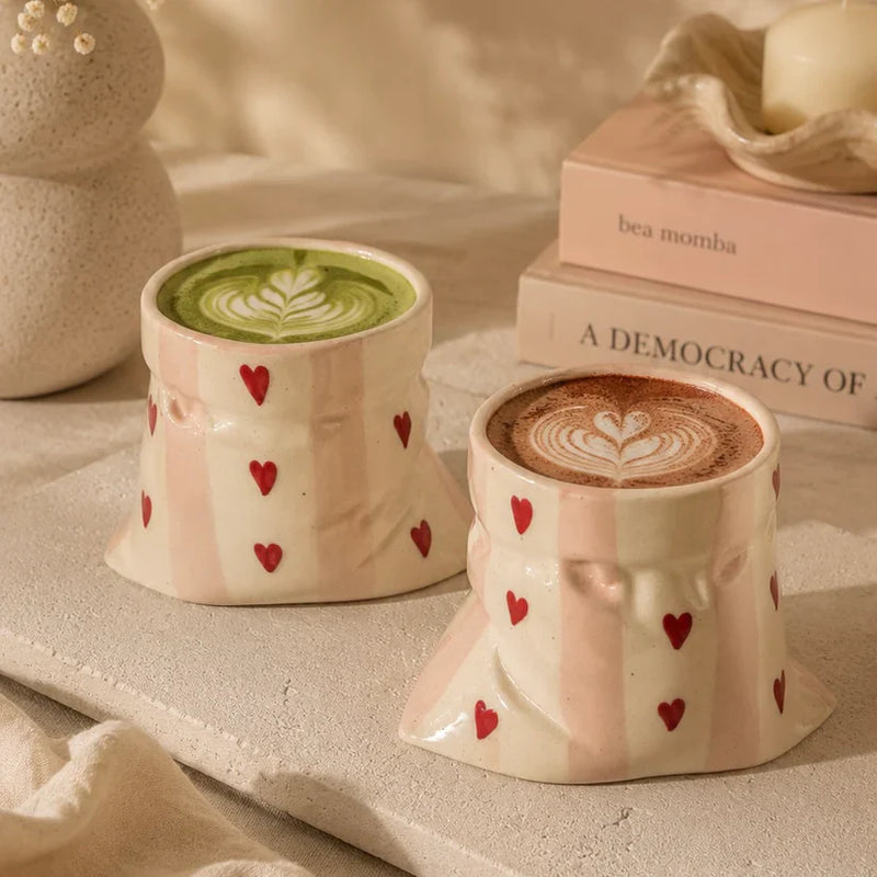 Pouch Shaped Ceramic Mug