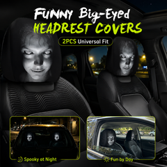 Creepy Face Headrest Covers