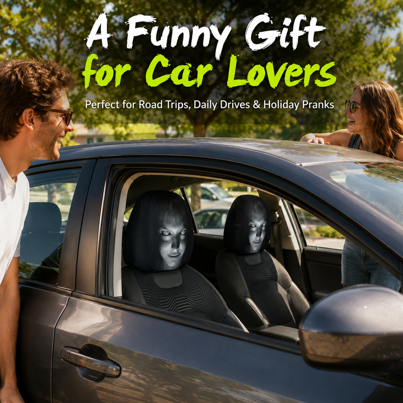 Creepy Face Headrest Covers