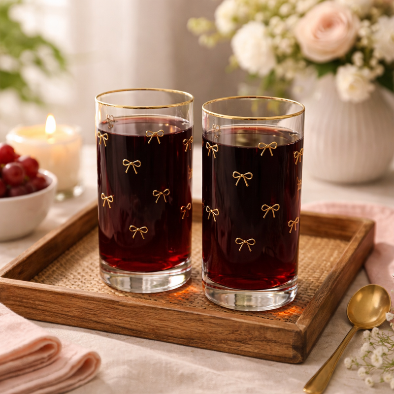 Elegant Bow Glass