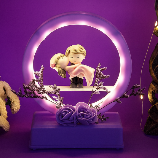 LED Couple Showpiece with Music