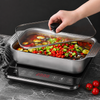 Premium Steel Food Tray with Lid(40 cm)