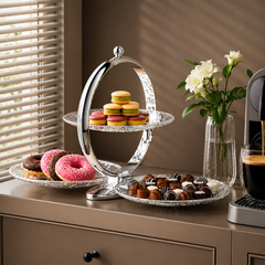 3 Layer Crystal Serving Stand