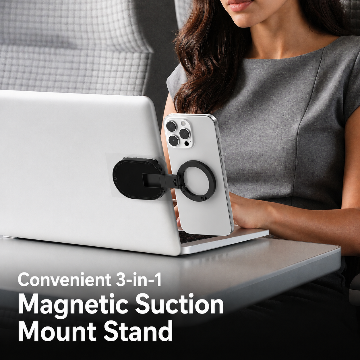 Portable Magnetic Vacuum Phone Holder – Strong Magnetic Hold