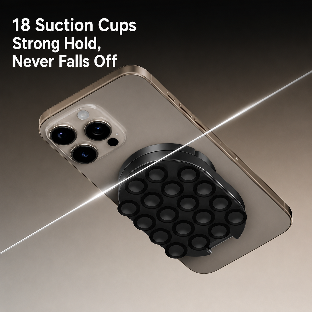 Portable Magnetic Vacuum Phone Holder – Foldable & Portable Design