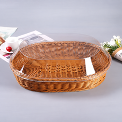 Wicker Basket with Lid