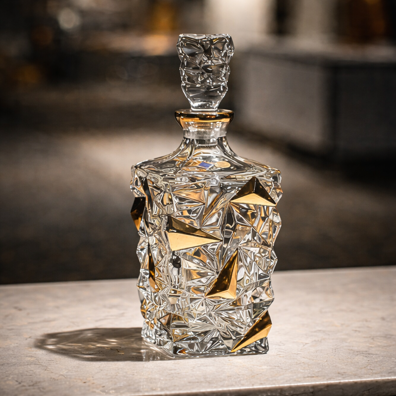 Gold Accent Glass Set