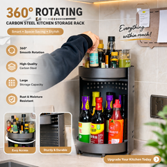 2-Tier Rotating Storage Rack
