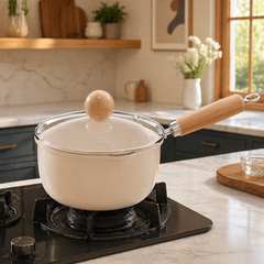 Wood Grip Cookware Pot