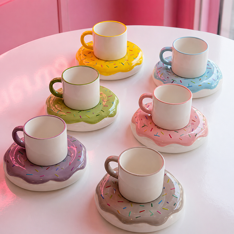 Donut Cup & Saucer Set