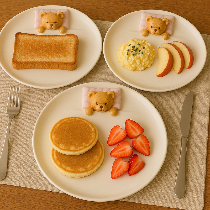 Sleeping Teddy Bear Plate