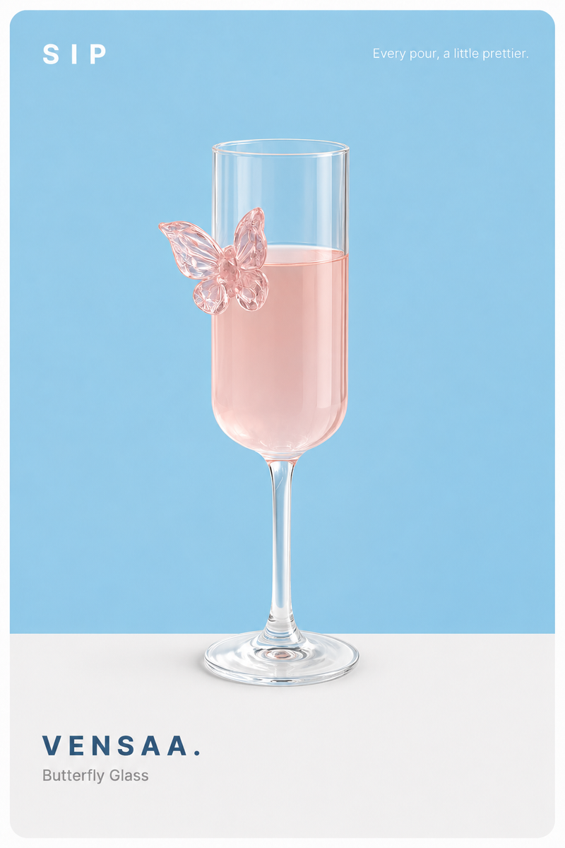3D Butterfly Glass
