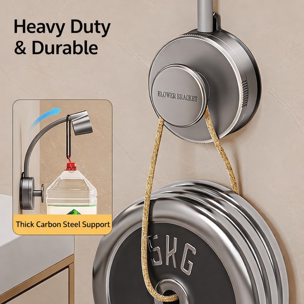 Adjustable Hair Dryer Stand – Space-Saving Design