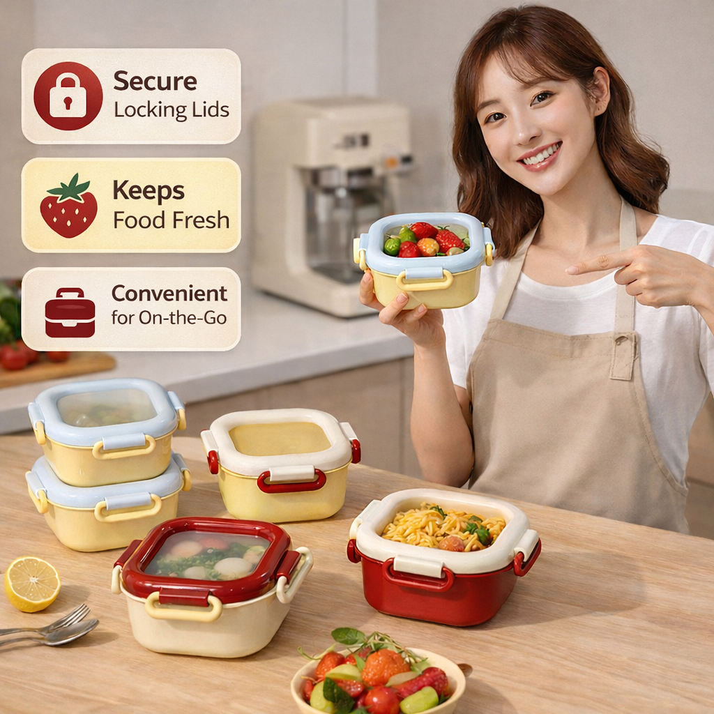 Flexible Lid Food Containers – Stretchable Silicone Lids