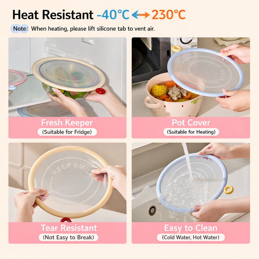 Silicone Stretch Lid – Easy to Clean