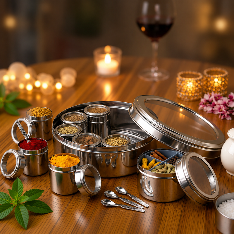 12 in 1 Stainless steel Spices box