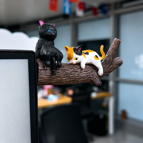 Lazy cat Top Figurines set
