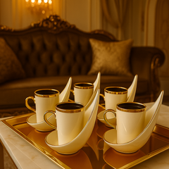 Luxury Crescent Moon Cup Set