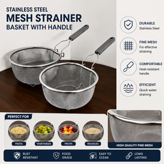 Steel Mesh Strainer Basket