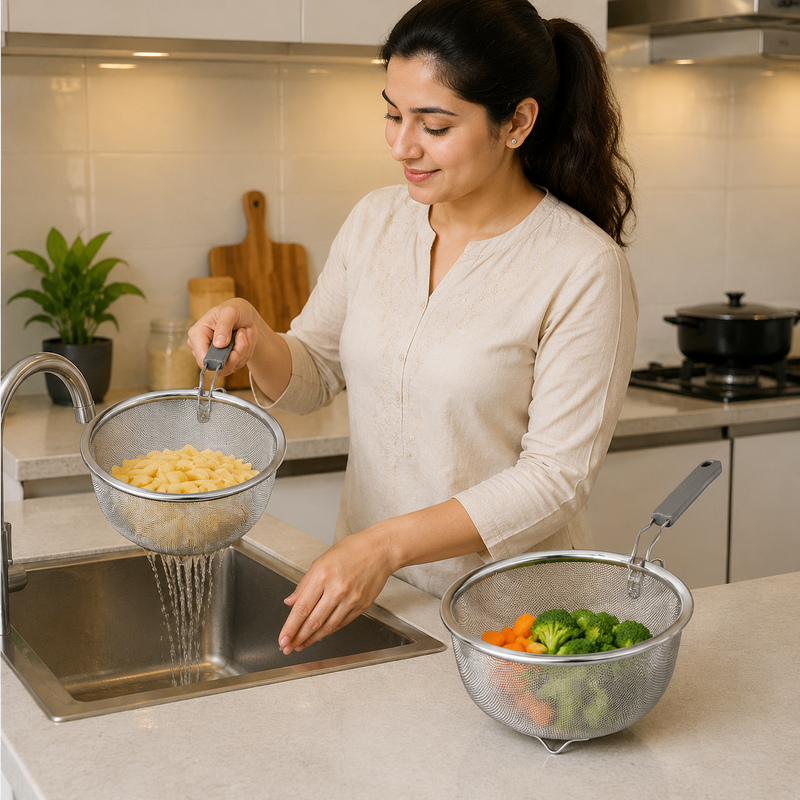 Steel Mesh Strainer Basket
