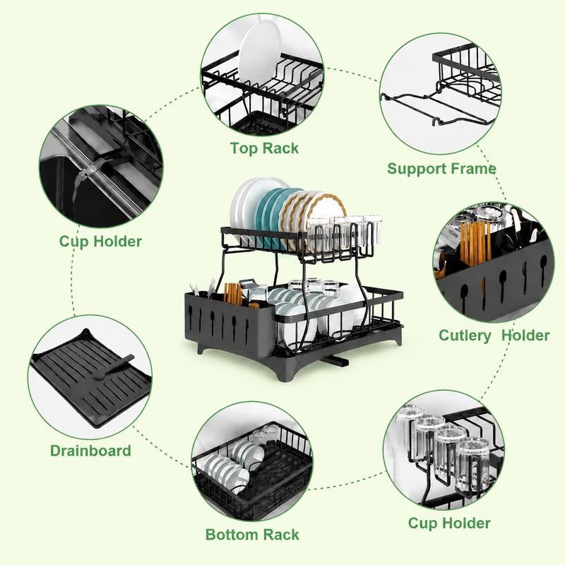Multi-Layer Dish Drainer