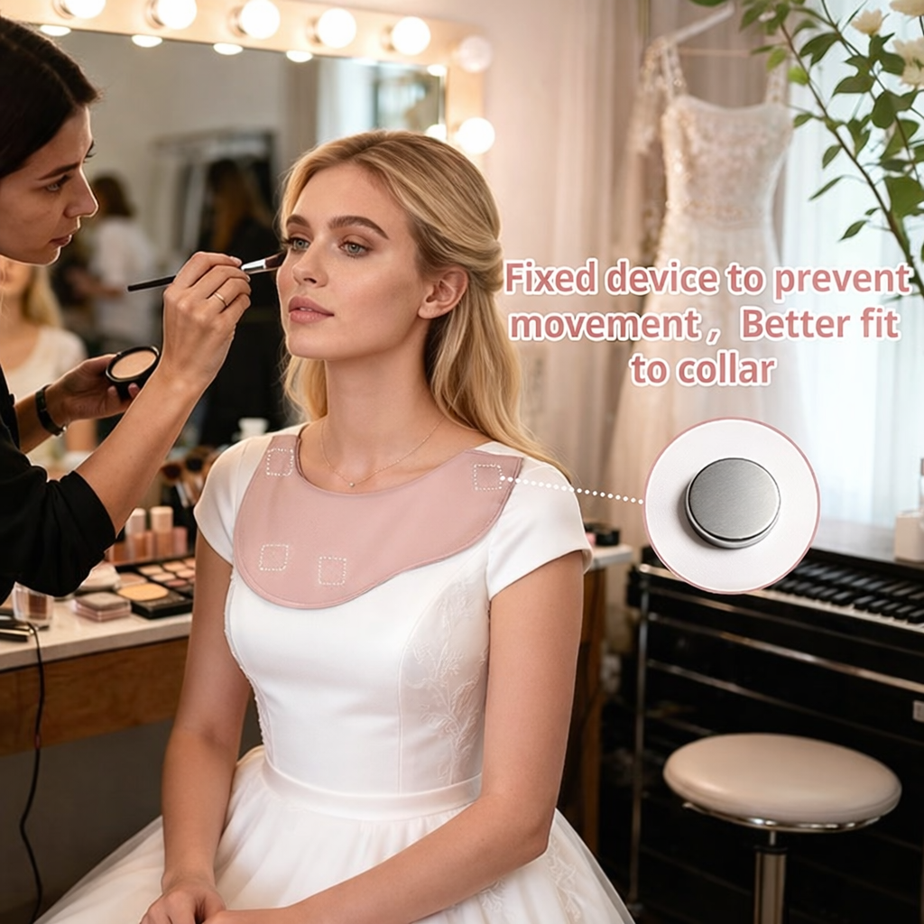 Makeup Collar Protector – Secure Magnetic Closure