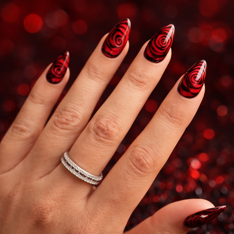 Blooming Rose Nails(Free Jelly Glue + Rubbing Strip)