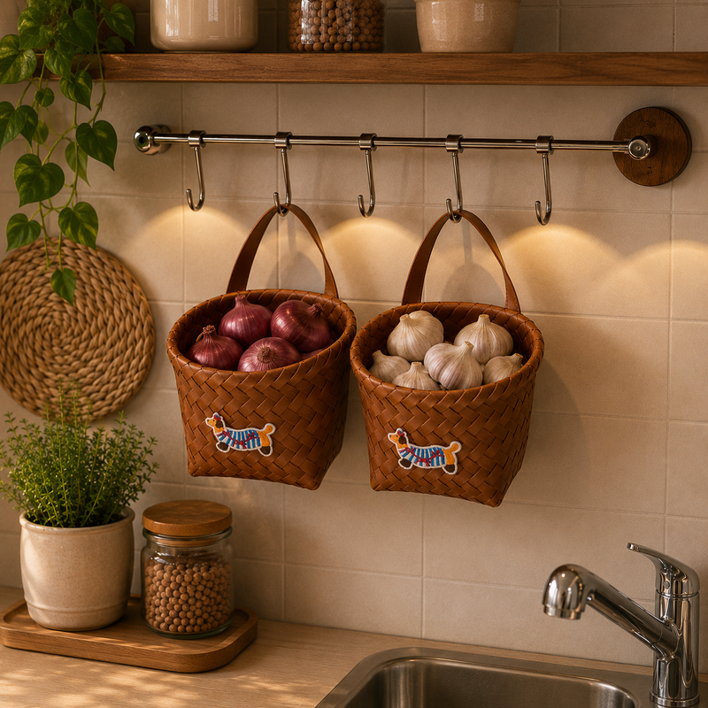 Woven Hanging Storage Basket
