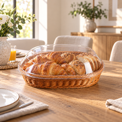 Wicker Basket with Lid