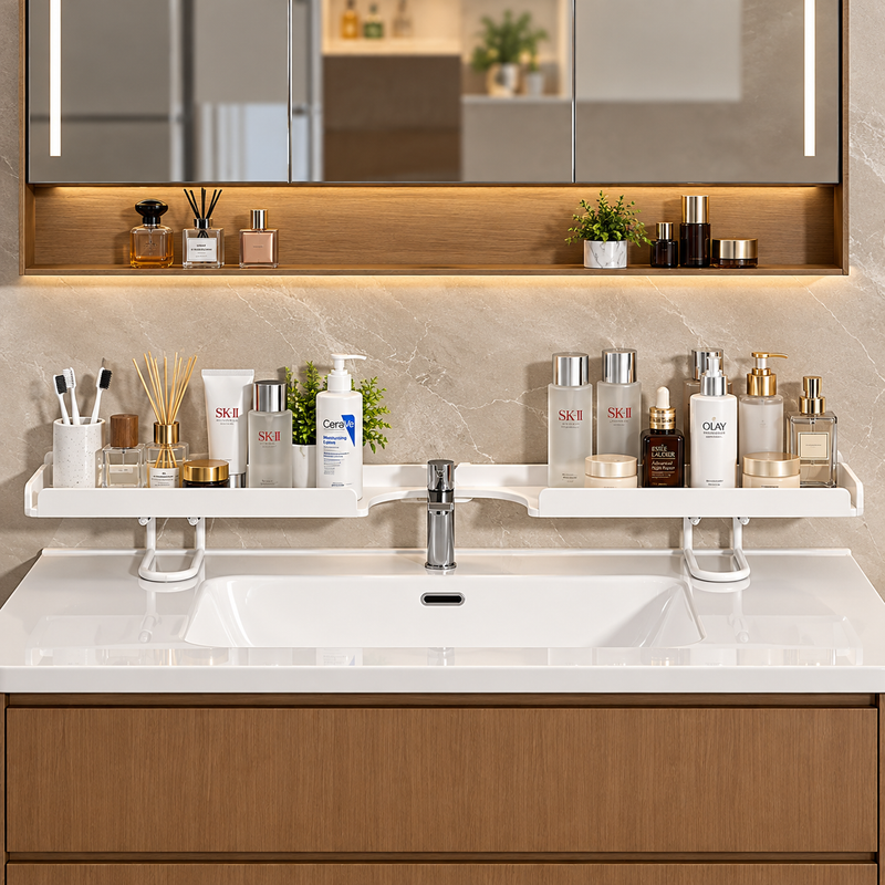 Adjustable Over Faucet Storage Rack