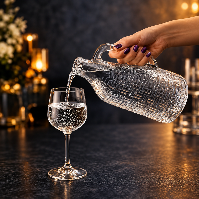Vintage Glass Water Bottle