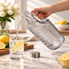 Vintage Glass Water Bottle