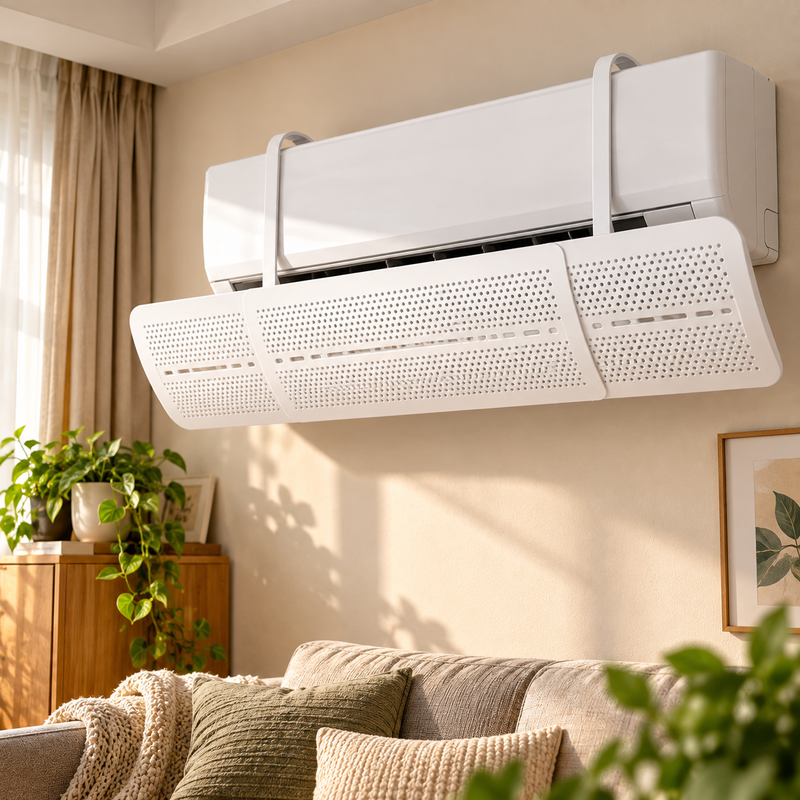 Adjustable AC Airflow Shield
