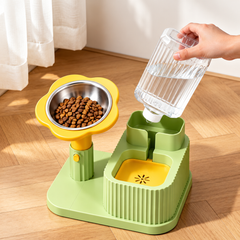 Adjustable Pet Feeding & Water Dispenser