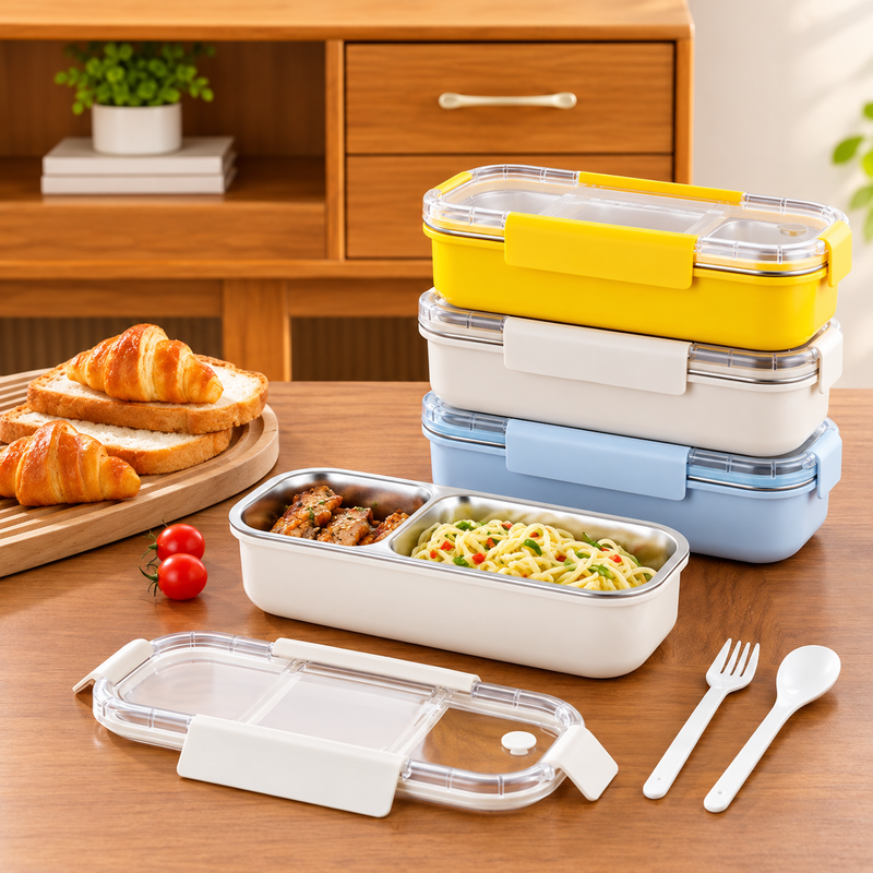 Steel Compartment Lunch Box