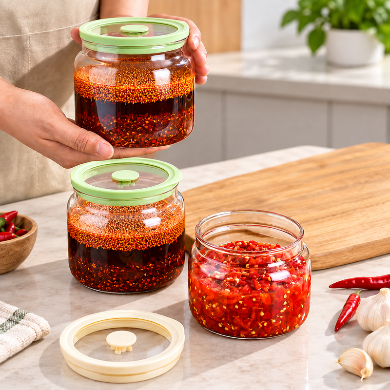 Airtight Transparent Glass jars