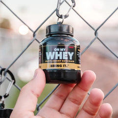 Protein Powder Bottle Keychain