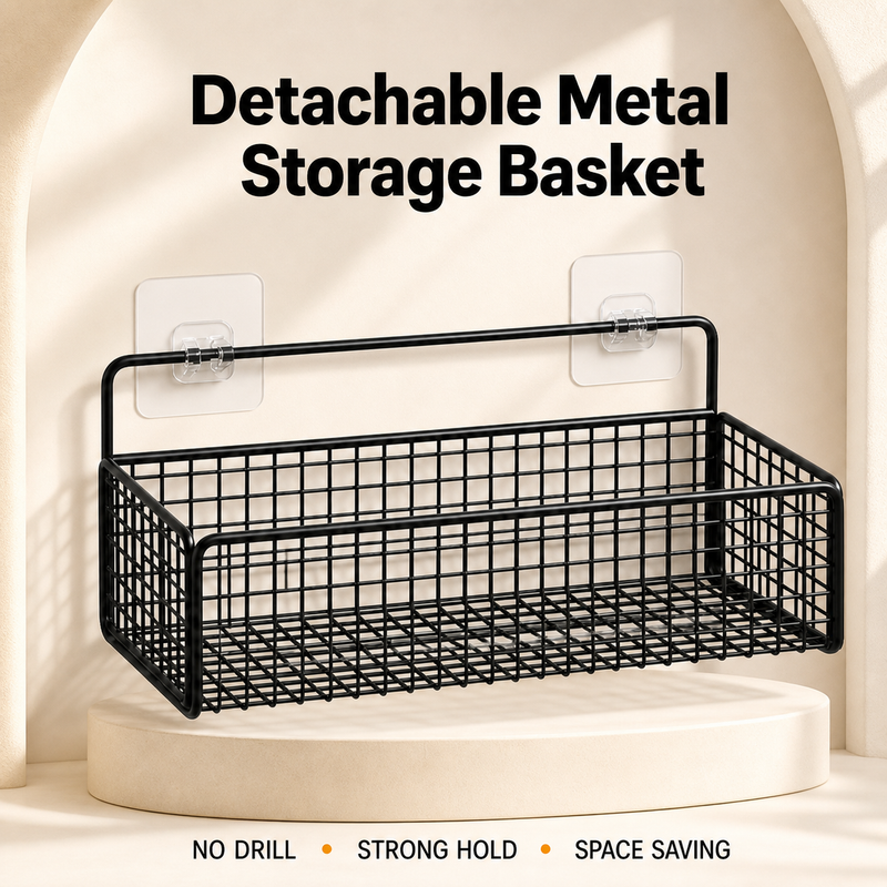 Detachable Metal Storage Basket