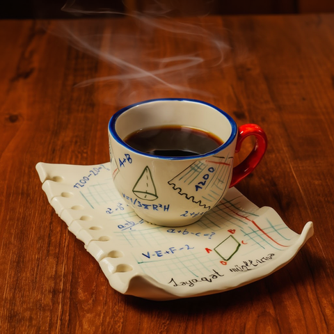 Math Notes Cup & Saucer