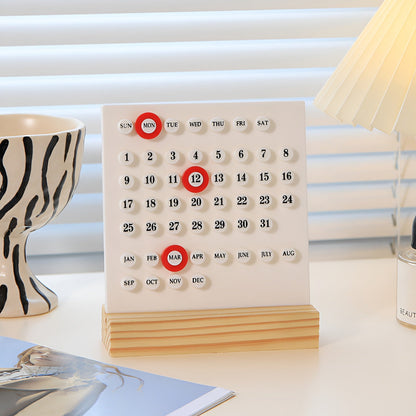 Wooden Desk Calendar